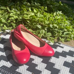 Dansko ballet flats, pink leather. Size 41